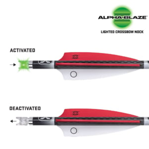 TenPoint Pro Elite 400 Carbon Crossbow Arrows with Alpha-Nock